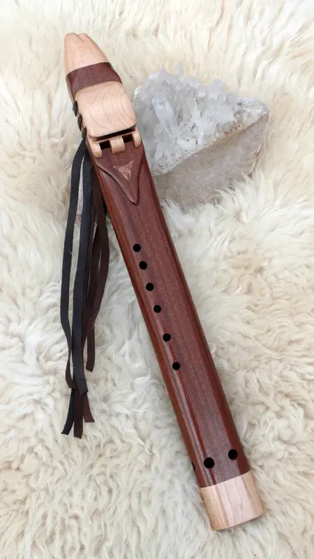 Native American Style Drone Flute 7 Hole Key of F# — product photo