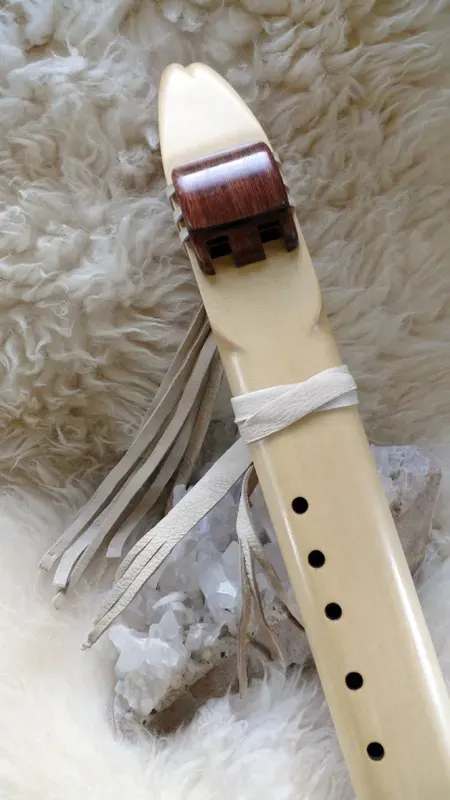 7 Hole Alaskan Yellow Cedar Drone Flute in the Key of Low D — product photo
