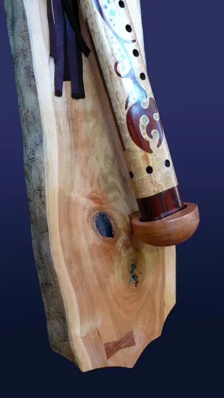 Collector's Edition - Bird's Eye Maple and Cocobolo Drone Flute — product photo