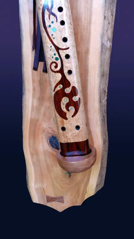 Collector's Edition - Bird's Eye Maple and Cocobolo Drone Flute — product photo