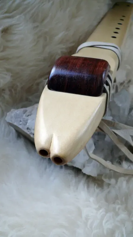 7 Hole Alaskan Yellow Cedar Drone Flute in the Key of Low D — product photo