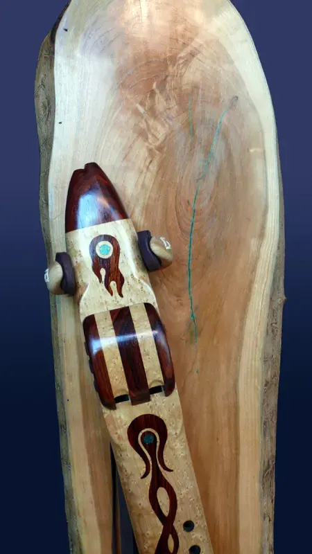 Collector's Edition - Bird's Eye Maple and Cocobolo Drone Flute — product photo