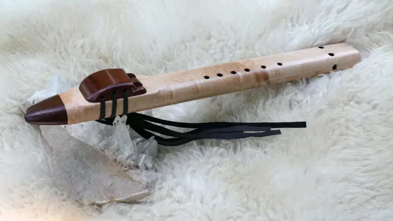 Native American Style Drone Flute 7 Hole Key of G — product photo